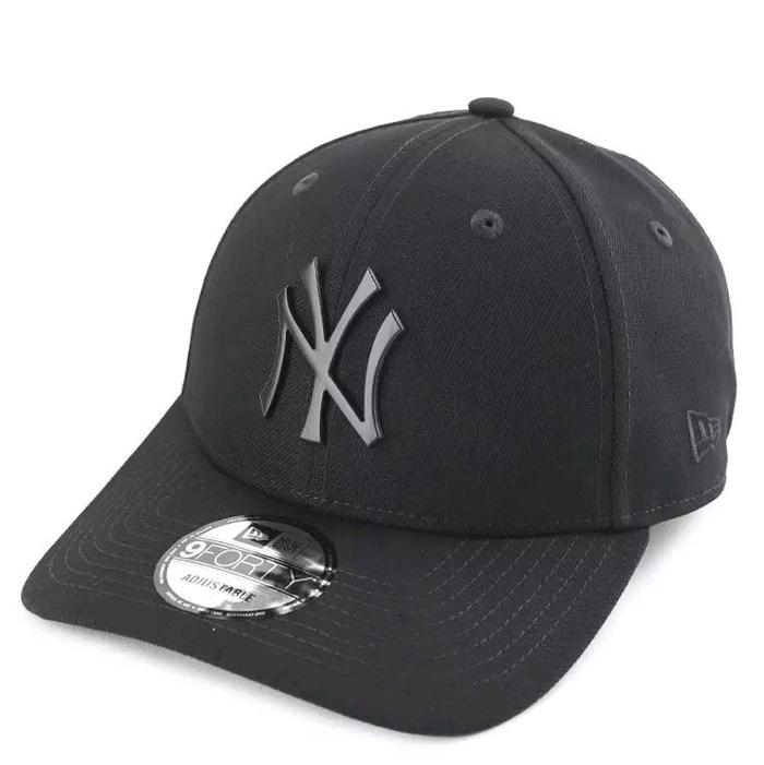 Topi New Era Baseball Caps Logo New York Metal Hitam Topi New Era Original NY Plat Besi Hitam Topi N