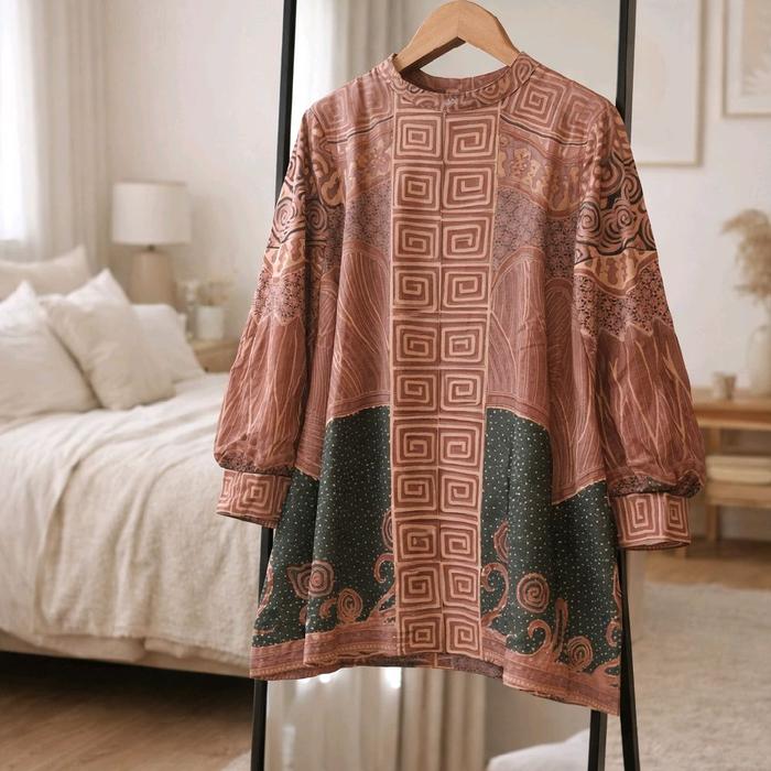 Blouse Batik Arshaka . Atasan Batik Wanita