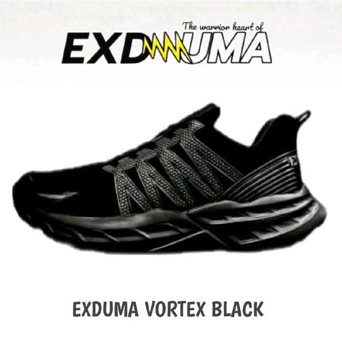 SEPATU EXDUMA VORTEX BLACK 2024 ORI Pria Sneakers