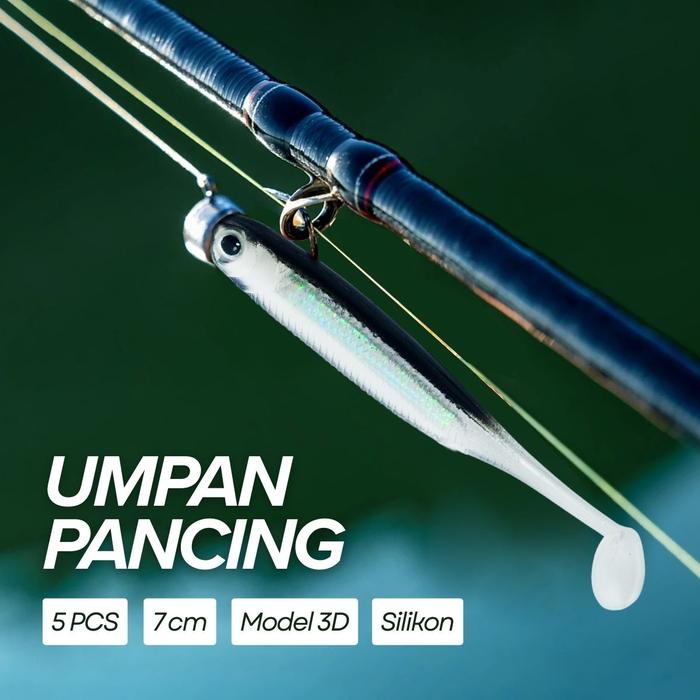 Cahayastore - Umpan Pancing Soft Bait | Fishing Lure 7cm | Umpan Ikan 5PCS