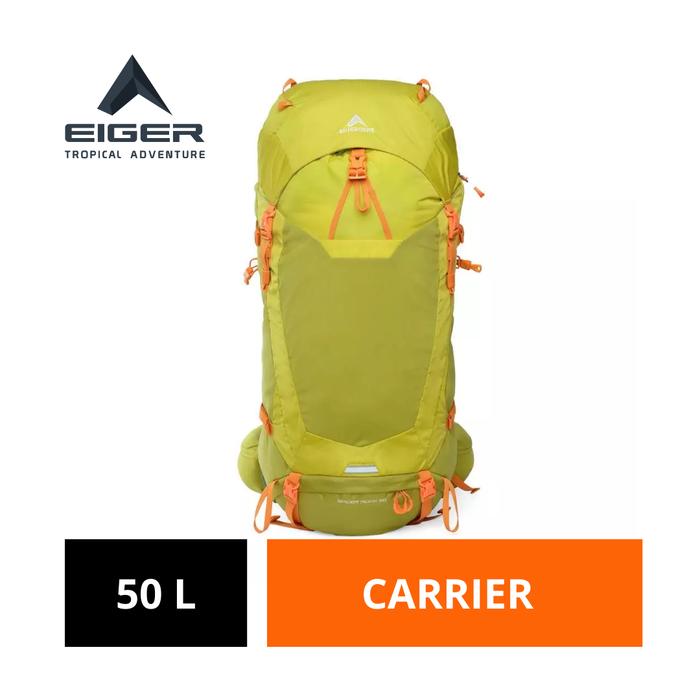 [BISA COD] Tas Gunung Wanita Eiger Original 50 L Hijau Nilon Women Spider Rock 50l Carrier Outdoor