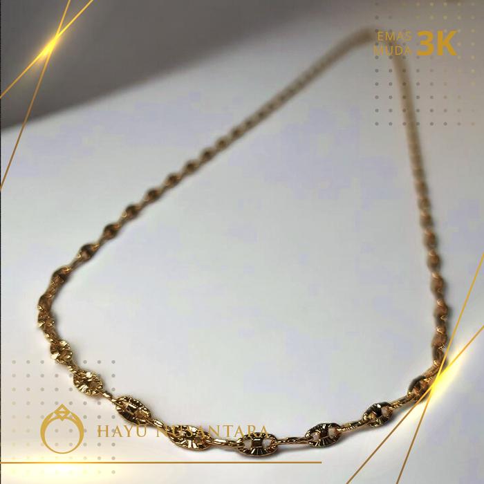 Kalung Toscano - Biji Timun | Panjang 50 cm | Berat 2,5 gram | Perhiasan