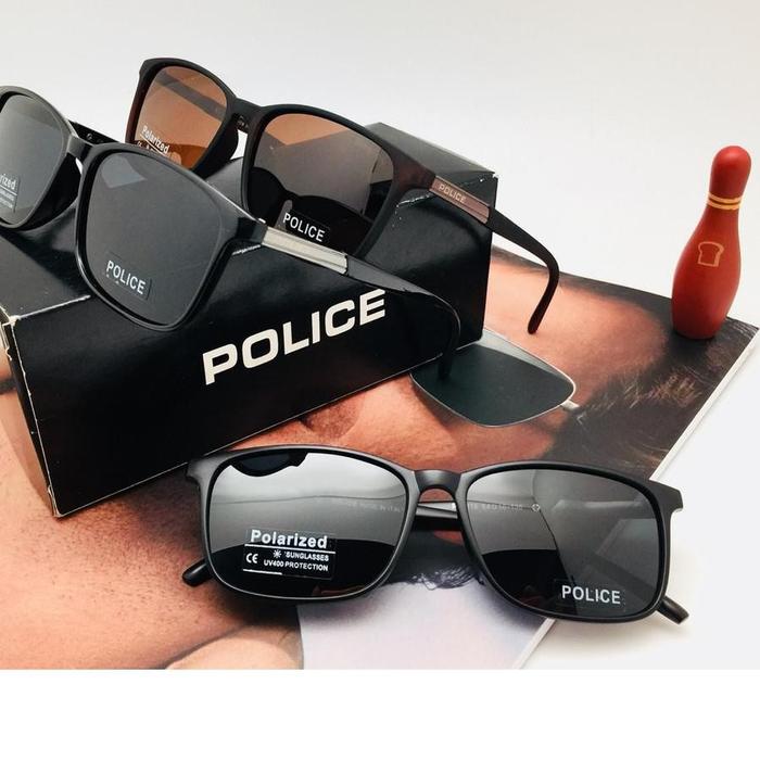 Kacamata Pria Police P1216 Lensa Polarized Original Fullset Kacamata Gaya - Kacamata Mancing IKAN