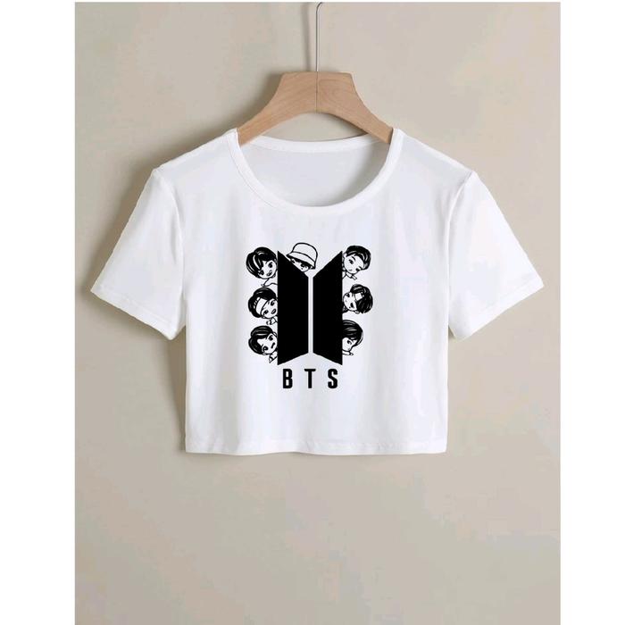 DT | Crop top Kpop BTS kaos oversize