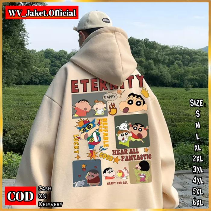 WareVisible Jacket Hoodie Pullover ETERNITY Oversize Korean Style Unisex Premium Jaket FLEECE Lembut