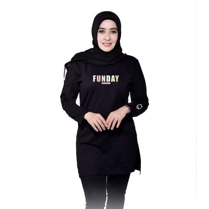 Tunik Kaos - OrangeBee New Collection - Tunik Muslimah - Tunik Kekinian - Tunik Kaos Muslimah /0087