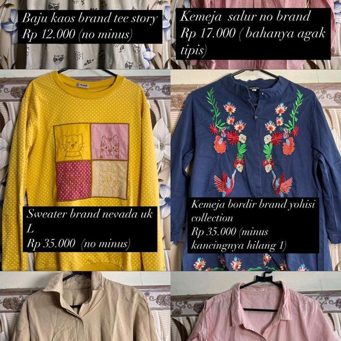 preloved baju pribad dan skincare pribadi