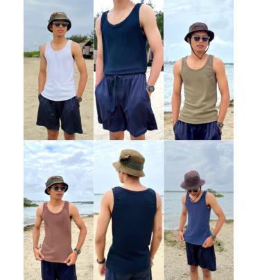 singlet pria | tanktop pria | kaos dalem pria | rib knit | singlet polos pria dewasa | singlet gym
