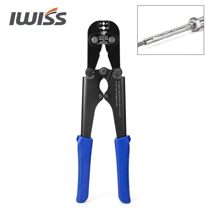 IWISS IWS-2316R Heavy Duty Cable Railing Deck Railing Swage Tool for