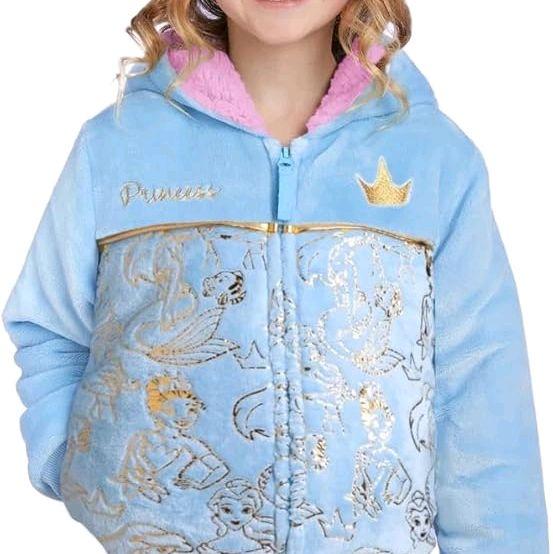 NEW Disney Princess Kids Plush Fleece Sherpa Hoodie Jacket Original non hangtag