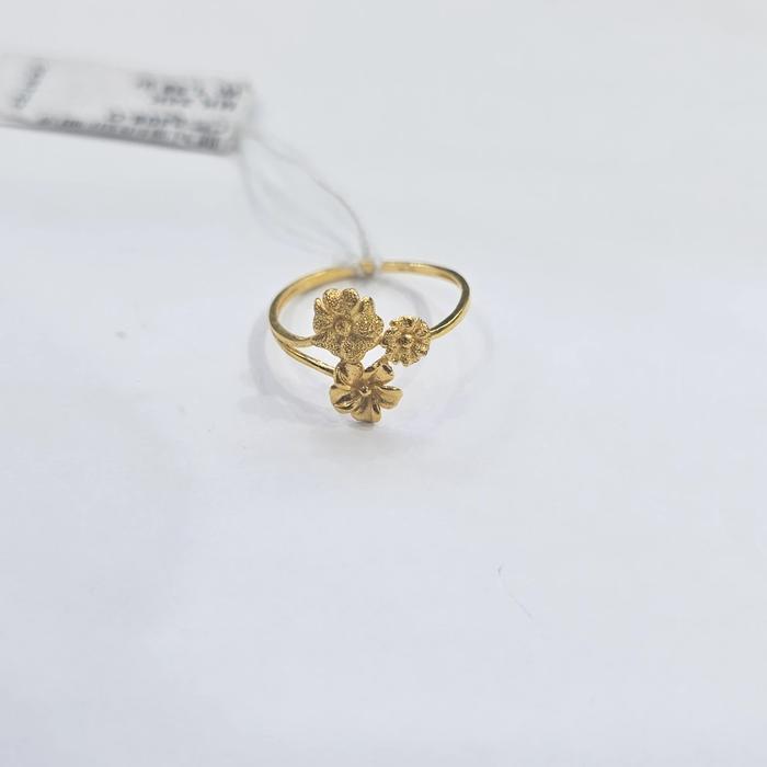 CINCIN EMAS 24K BUNGA HK 9999 RINGAN