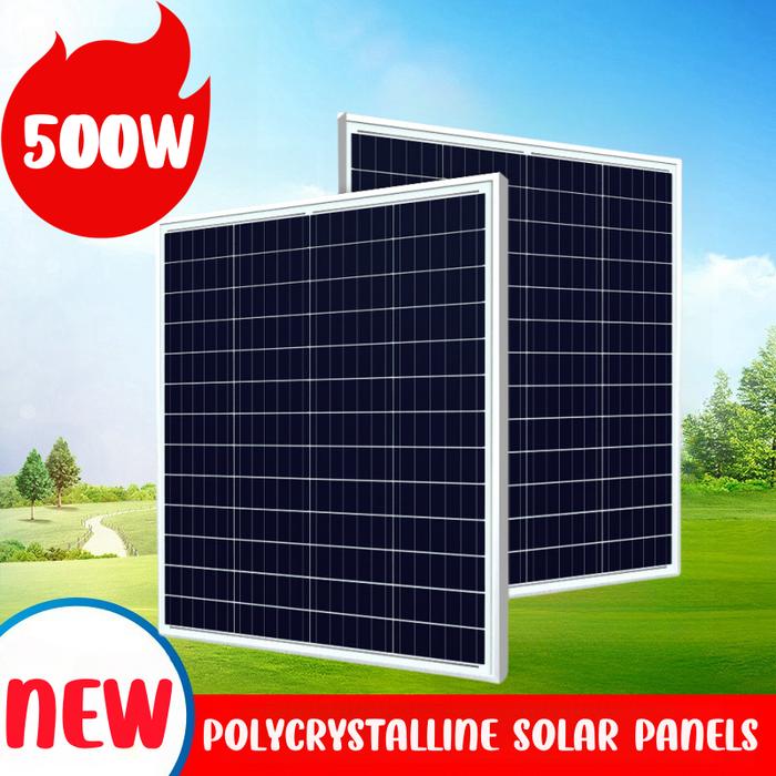 500W 1000W Solar Panel Kit Complete 12V Polycrystalline Power