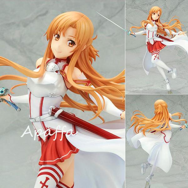 23cm Anime Figure Toys Sword Art Ordinal Yuuki Asuna Titania Fairy