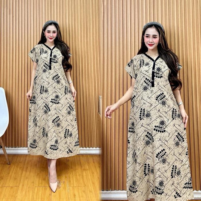 Daster kancing depan Silverqueen  Rayon