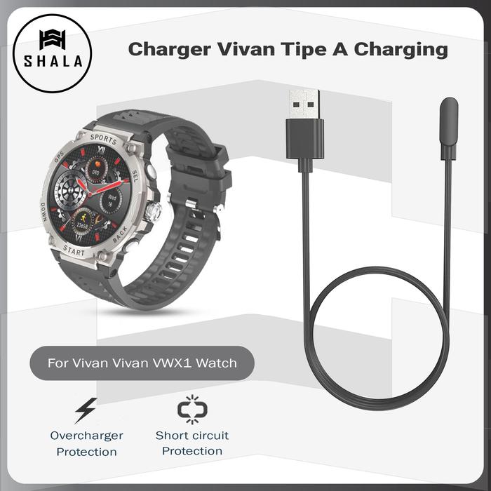 Kabel Charger Vivan VWX1 Smartwatch Tipe A Charging
