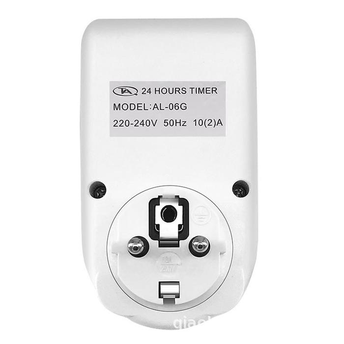 Stop Kontak Listrik Timer Digital Manual dan Otomatis Timer Adaptor AL-06G Digital Timer Switch
