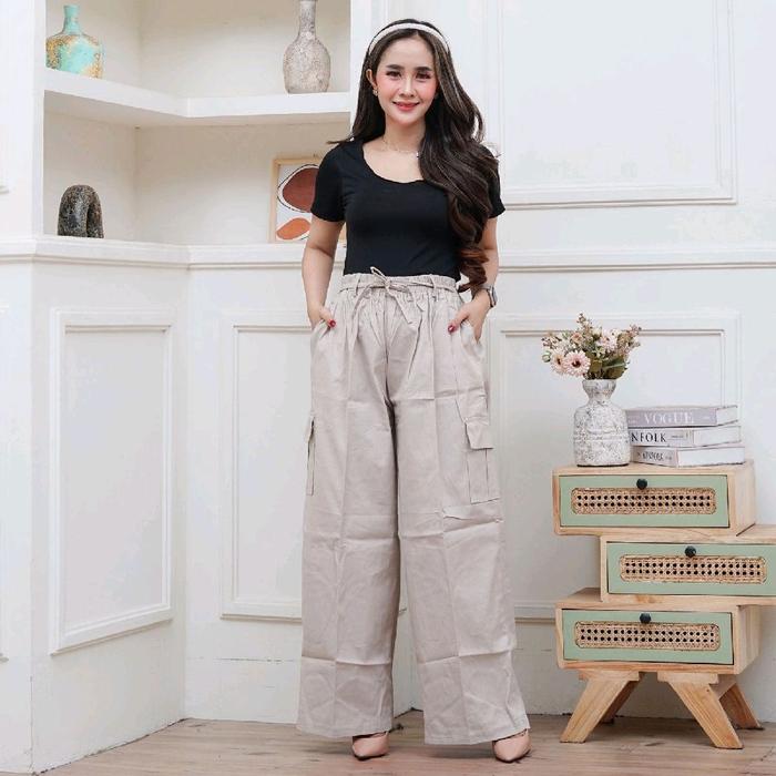 CELANA PANJANG CARGO WANITA JUMBO/CELANA PANJANG CARGO