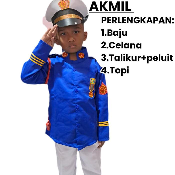 BAJU TARUNA AKMIL ANAK /SERAGAM PROFESI ANAK AKMIL /KOSTUM ANAK AKMIL