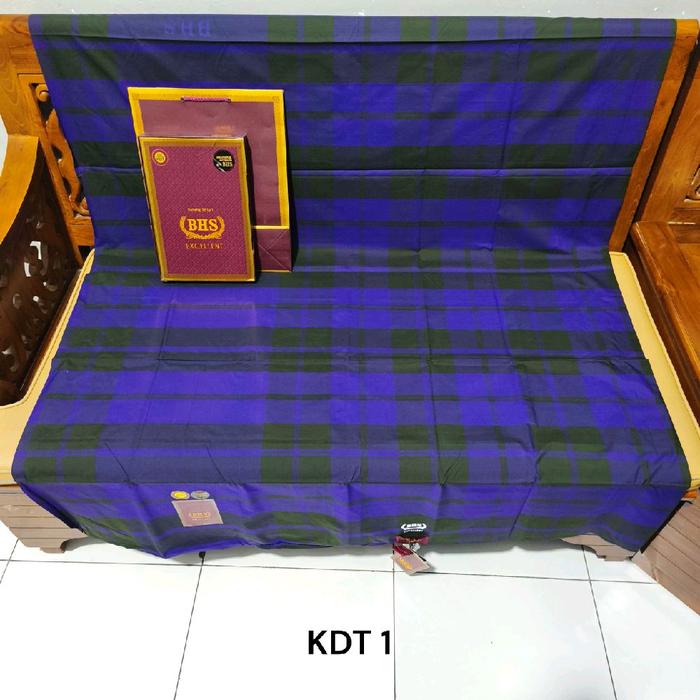 Sarung BHS Excellent Gold & Silver Motif Kotak-kotak KBS, KDT, TKB, Dll Dewasa Pria Muslim