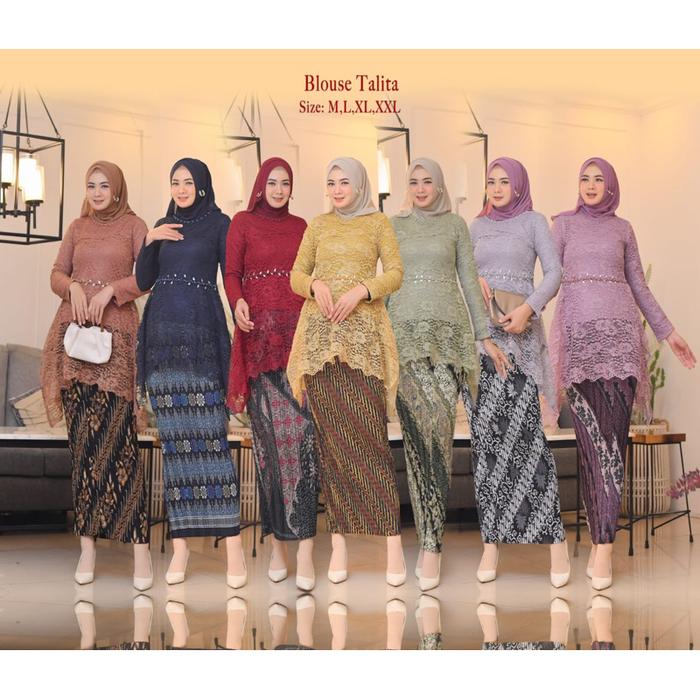 Aisyaah id store - pakaian muslim - BLOUSE TALITA //TUNIK PESTA //SERAGAMAN PESTA