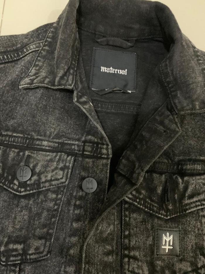 Jacket Trucker Denim Black Faded Maternal Disaster
