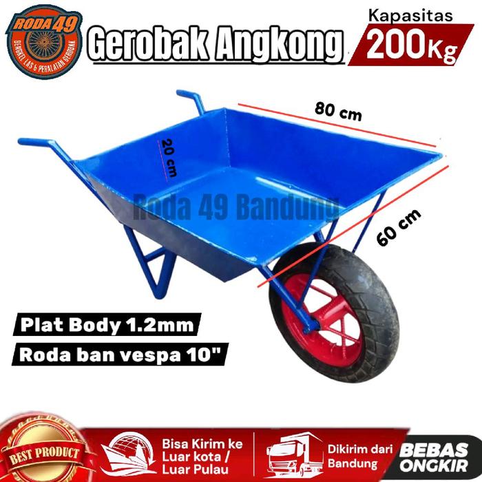 Troli angkutan pasir / gerobak proyek / troli Besi