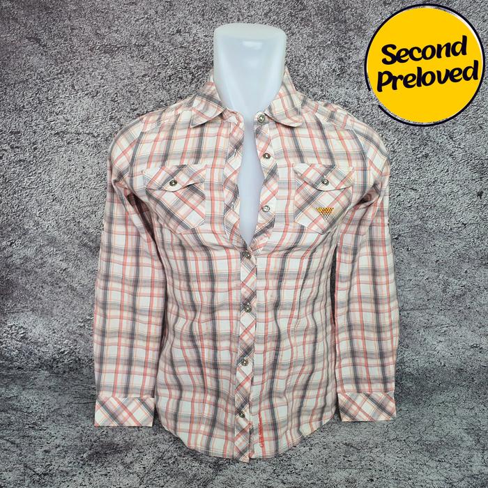 Baju Kemeja Wanita / Anak GUESS - Size S / Lebar 44 cm - Original - Second