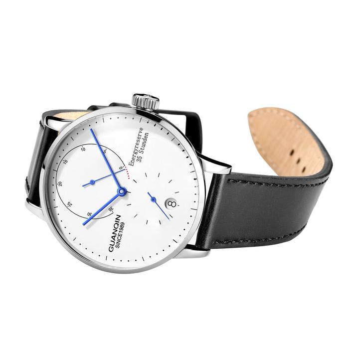 Reloj Hombre GUANQIN Date Energy Reserve Mechanical Business Watch Men Automatic Stainless Steel Wri
