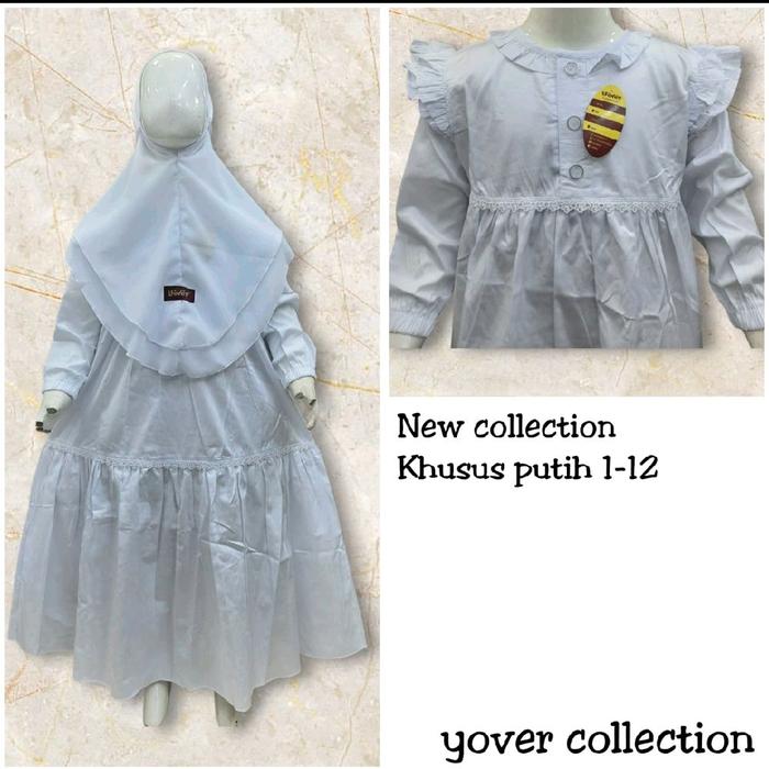 Yover khusus putih kantun jepang Gamis