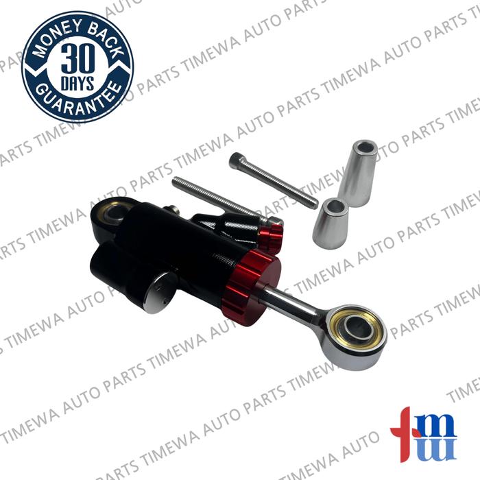 Stabilizer Mini Steering Damper Model WP + Bushing 20 Klik Fungsi Motor Matic Bebek X TMW M1278