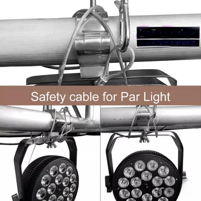 80/100cm Lampu Meja Tali Pengaman Tali Sling Baja Tali Pengaman Buat Moving Beam
