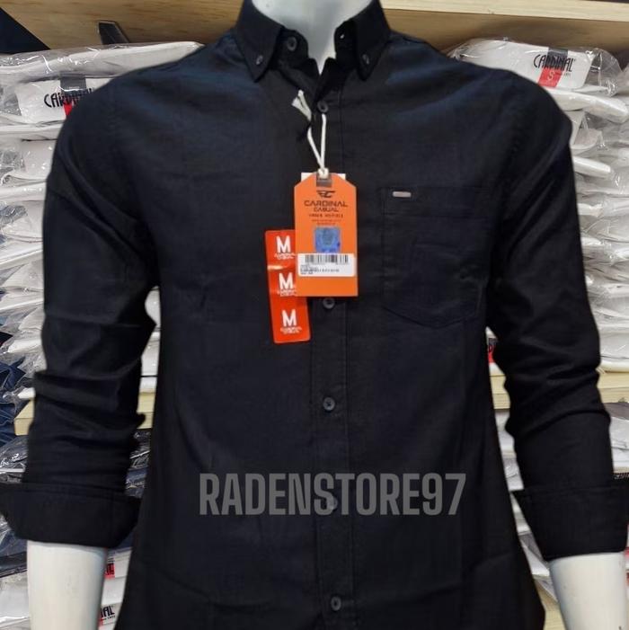 KEMEJA CARDINAL CASUAL BLACK ORIGINAL