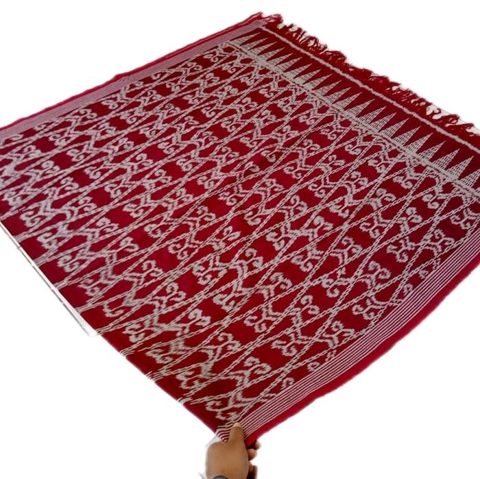 Kain Etnik Tenun Dayak Iban Tenun Sintang Maroon Kain Kalimantan Tenun Ikat Khas Dayak Kalbar Maroon