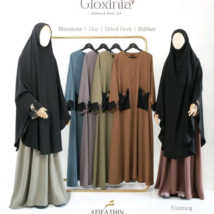 GAMIS SET GLOXINIA BY AFIFATHIN | GAMIS SET TORENIA BY AFIFATHIN | GAMIS SET SYAR'I TERBARU | GAMIS 