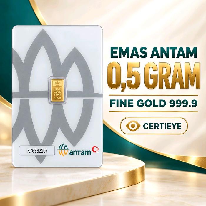 Logam Mulia Emas Antam - 0,1/0.25/0.5/1 Gram