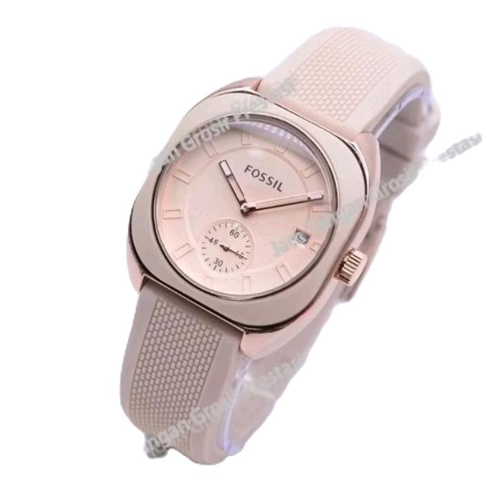 jam tangan wanita Fossil-model elegan karet