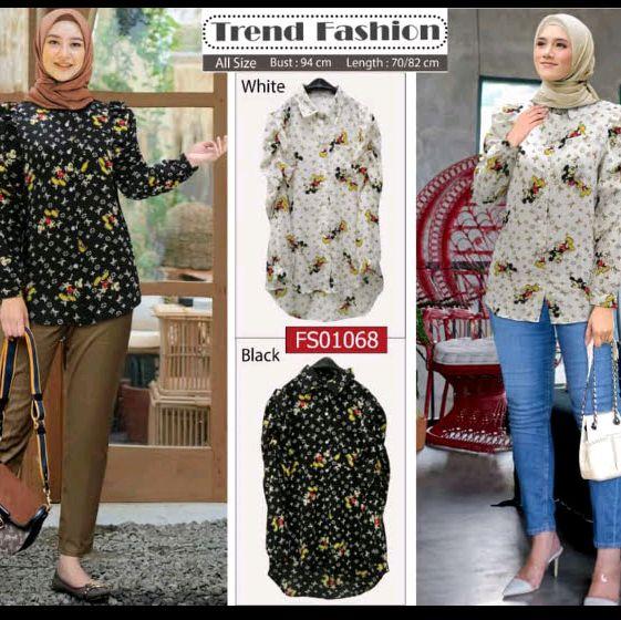 ATASAN KEMEJA FLOATING BY EXTU 01068 LD 105