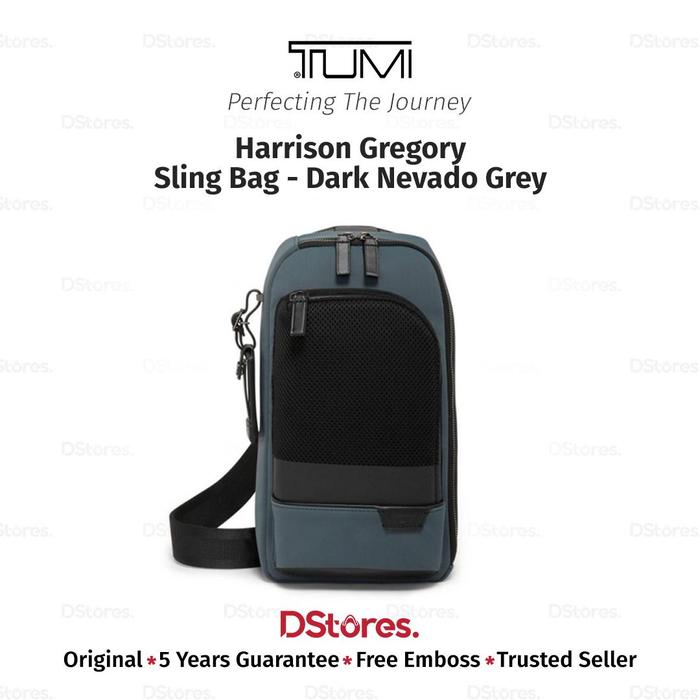 Tas Selempang Harrison Gregory Sling Bag - Dark Nevado Grey - BY TUMI