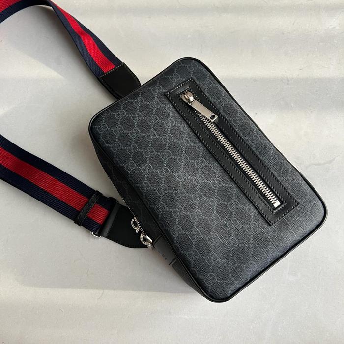 G GG S VERTICAL BELT BAG BLACK
