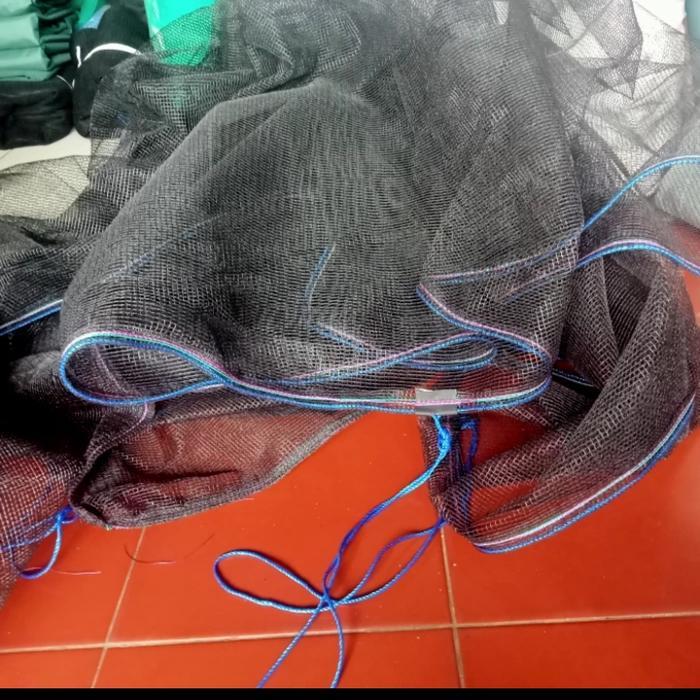 jaring keramba ikan bahan waring hitam rk ukuran pxlxt ( 2x3x1 )