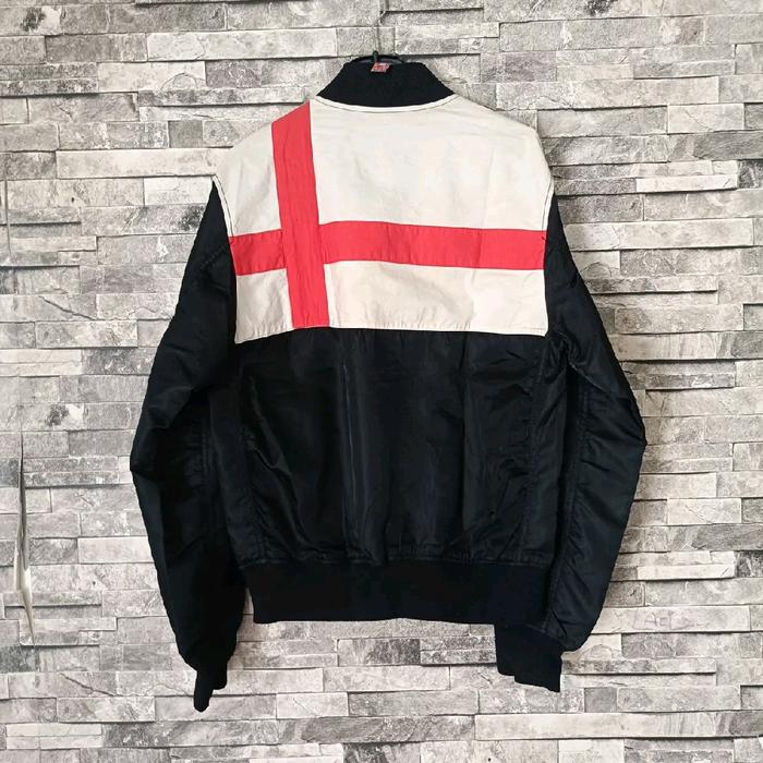 ( size L ) vintage aspesi Blu & co bomber jacket inspired 90s military jacket