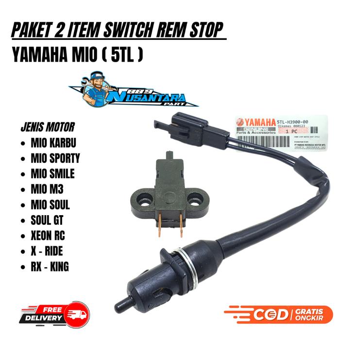 SWITCH REM KANAN + KIRI DEPAN MIO SPORTY / MIO J / MIO SOUL / JUPITER Z / VEGA ZR / JUPITER MX