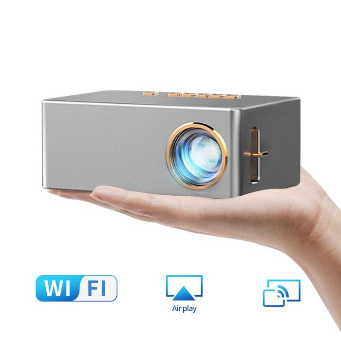 YD10 Mini Projector LED 800x480P Support 1080P Battery Cinema Sync