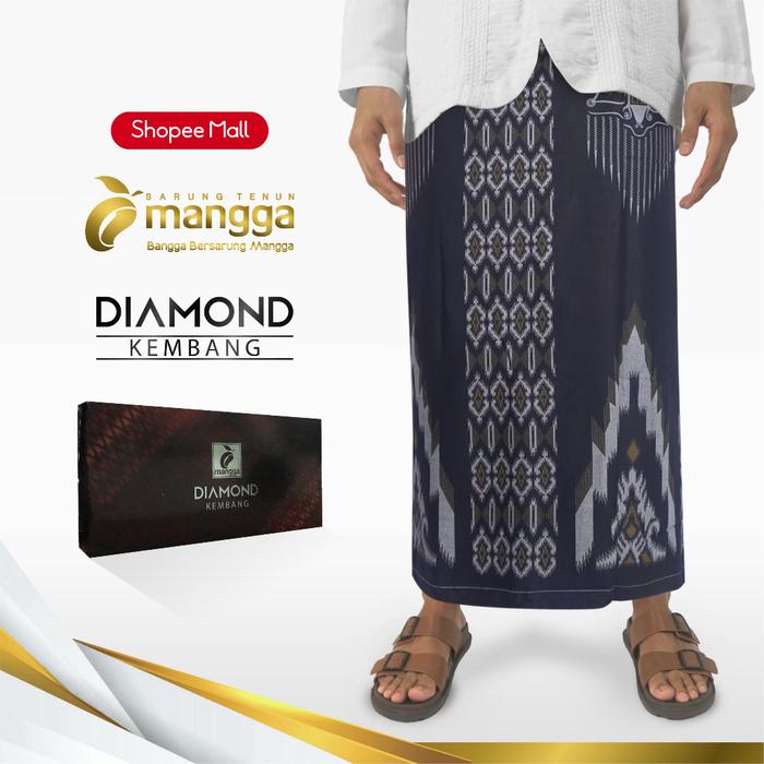 PROMO SPESIAL HOT SALE Sarung Mangga Diamond Kembang Hitam Kuning Barang Ready Siap Kirim