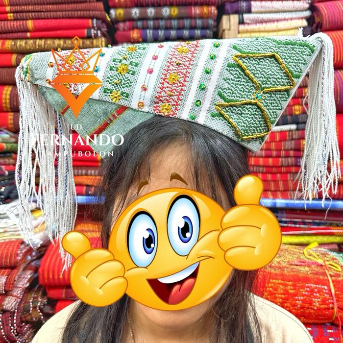 Bulang Payet Pengantin Adat Batak Simalungun Premium Kain Tenun Asli Tangan Pakaian Tradisional Kond