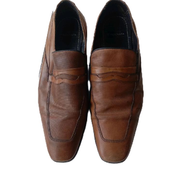 sepatu pria kulit asli democrata dengan model casual