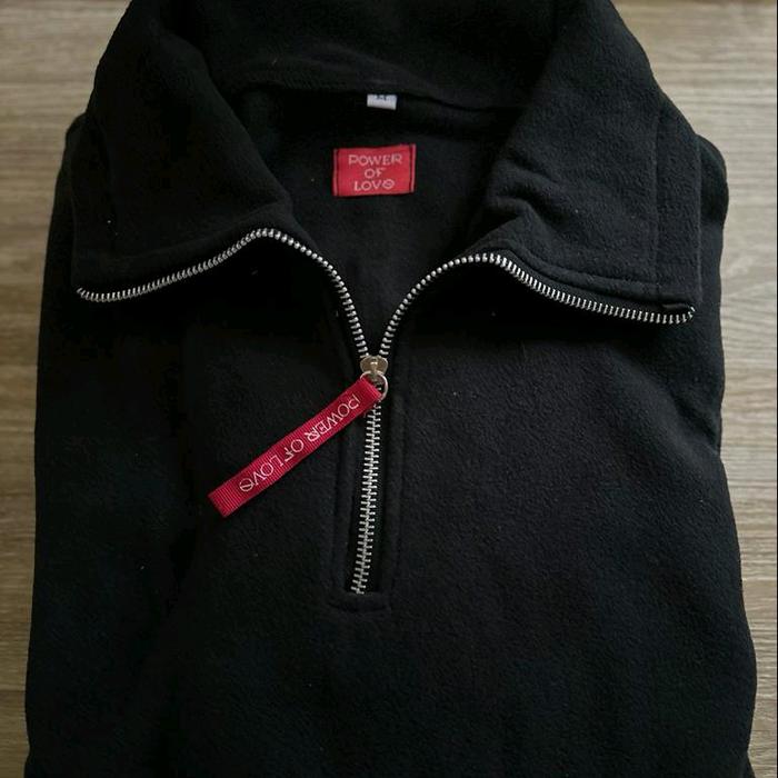seventeen anorak jacket power of love carat Fleece Lembut Tebal Jaket