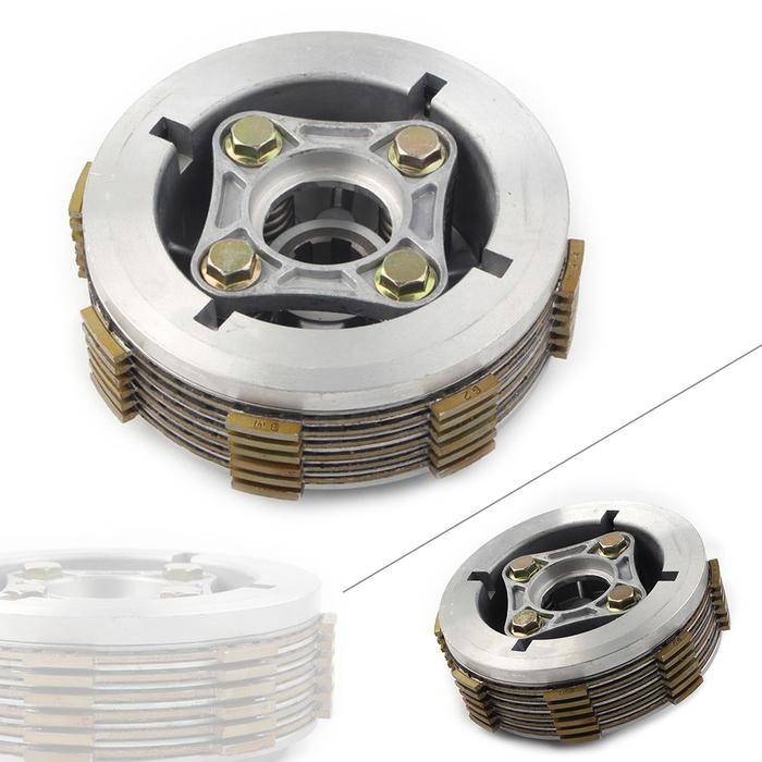 Motorcycle Complete Clutch Disc Plate Kit w/ Spring For Honda Rebel