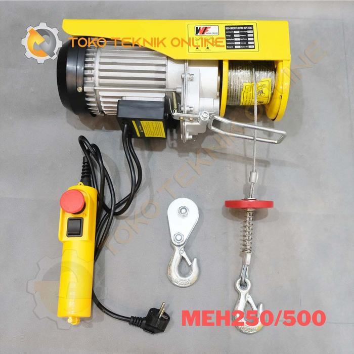 new - katrol elektrik / mini electric hoist 250/500 kg – willfred