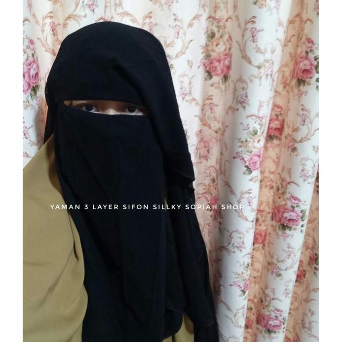 terlaris cadar yaman 3 layer /burdah sifon arab bisa bayar di tempat / dan gojek instan